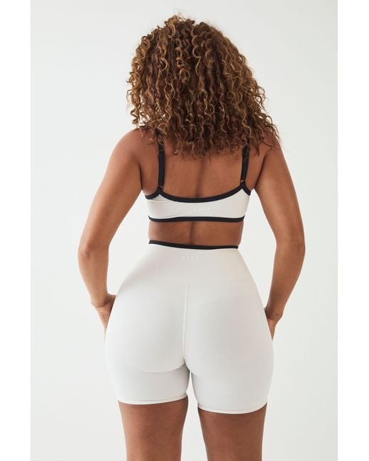 DSGN Studio White Sculpt Contrast Waistband Mini Short