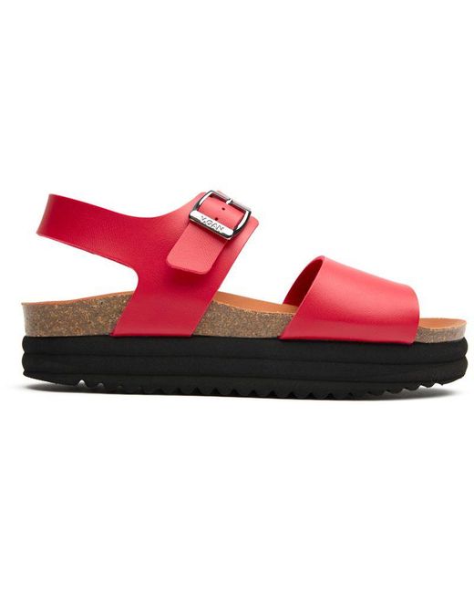 V.Gan Red Vegan Clove Footbed Sandals
