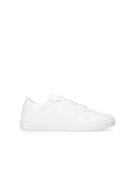 KG by Kurt Geiger White Leather Flash Sneakers for men