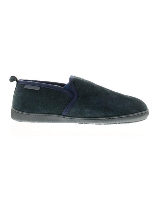 Hush Puppies Black Arnold Leather Full Slippers for men