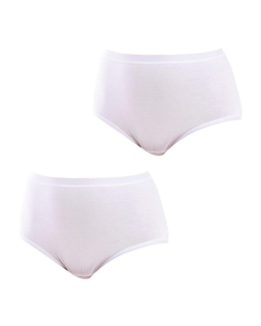 Q En Purple Pack Of 2 High Waist Bamboo Panties Q908