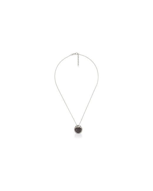Orphelia Black 925 Sterling Chain With Pendant