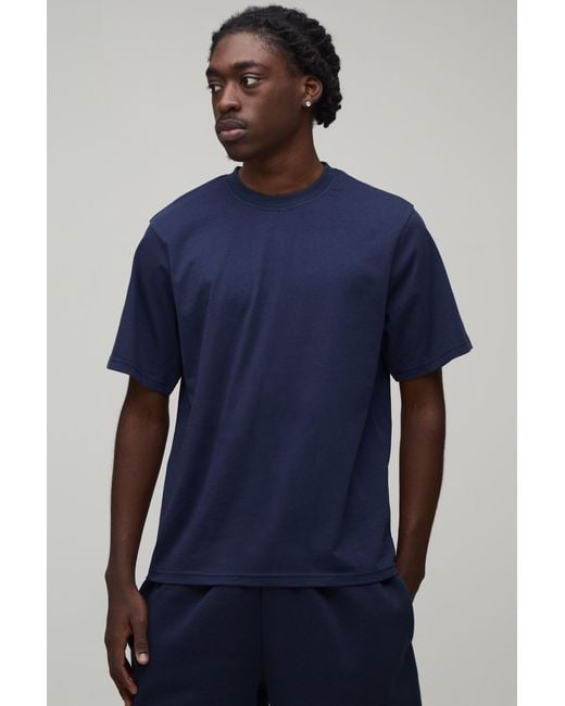 BoohooMAN Blue Essential Regular Fit T-Shirt for men