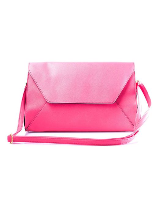 SVNX Pink Envelope Clutch Bag