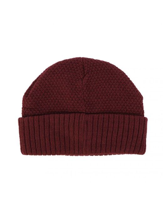 Ted Baker Red Accessories Maxt Knitted Beanie Hat for men