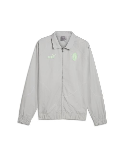 PUMA Gray Ac Milan Ftblstatet Track Jacket for men