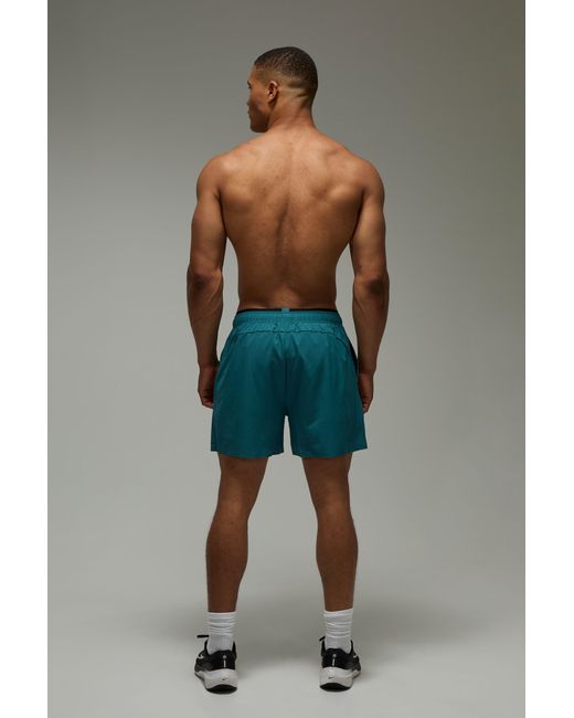 BoohooMAN Blue Active Stretch Woven 5Inch Shorts for men