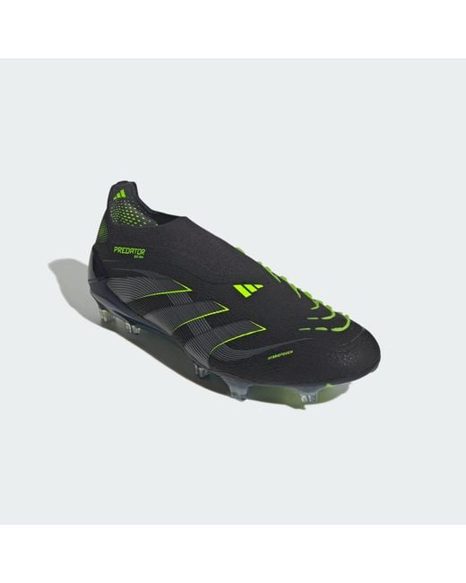 Adidas Originals Green Predator Elite Laceless Firm Ground Boots