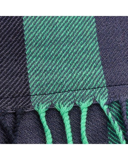 Buff Blue Casual Lifestyle Knitted Collar With Fringe 28500