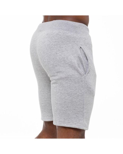 Enzo Gray Fleece Gym Shorts for men