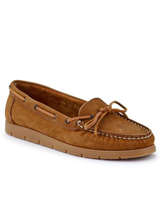 Jones Bootmaker Brown Penella Hand-Stitched Leather Moccasins