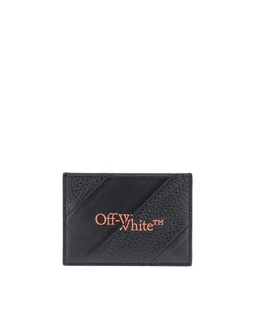 Off-White c/o Virgil Abloh Black Off- Intarsia Card Holder for men
