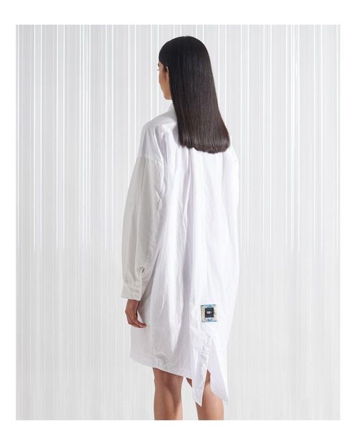 Superdry White Limited Edition Sdx Origami Shirt Dress