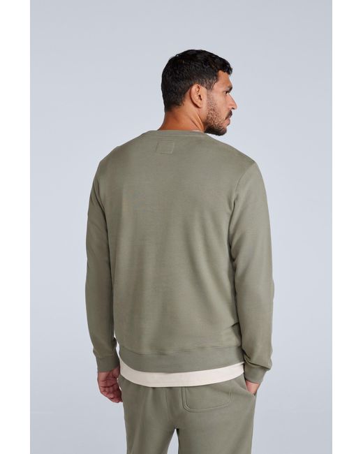 Mountain Warehouse Green 'Driver' Sweatshirt Casual Soft Cotton Lightweight Breathable Pullover Top for men