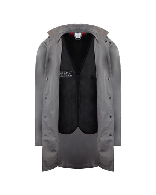 PUMA Gray X Staple Smoked Pearl Button Up Jacket Jackpack 574090 65 for men