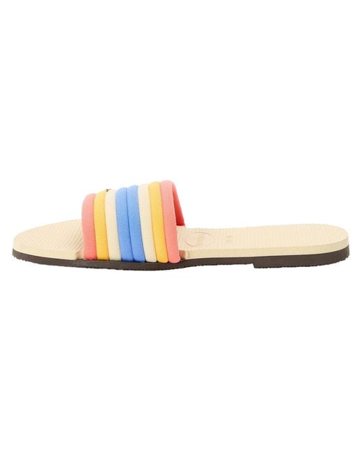 Havaianas White Ladies Flat Flip Flops