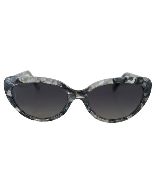 Dolce & Gabbana Gray Acetate Cat Eye Lens Sunglasses