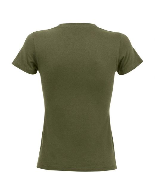 Sol's Green Ladies Regent Short Sleeve T-Shirt (Army)