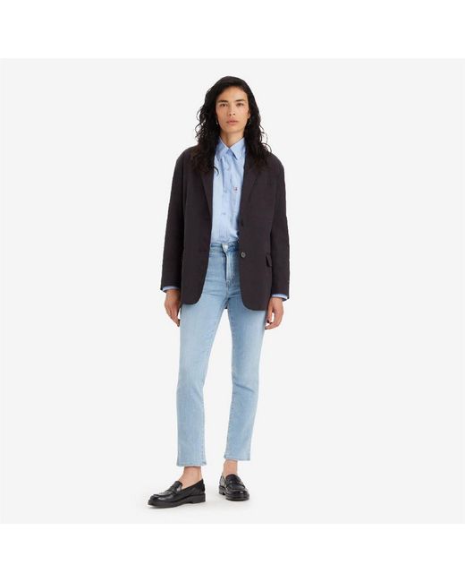 Levi's Blue Levi's High Rise Straight Leg Jeans