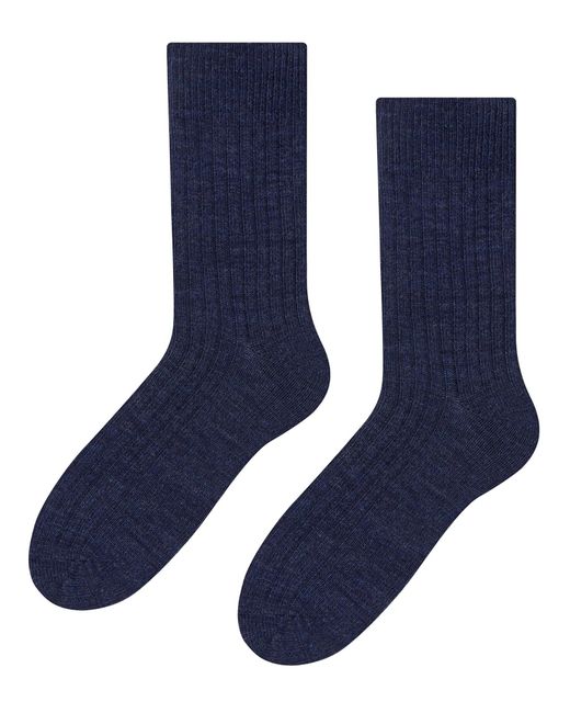 Steve Madden Blue Alpaca Wool Socks For Winter for men