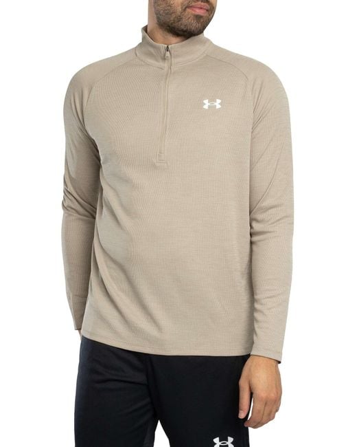 Under Armour Technisch Gestructureerd Trainingsjack in het Natural voor heren