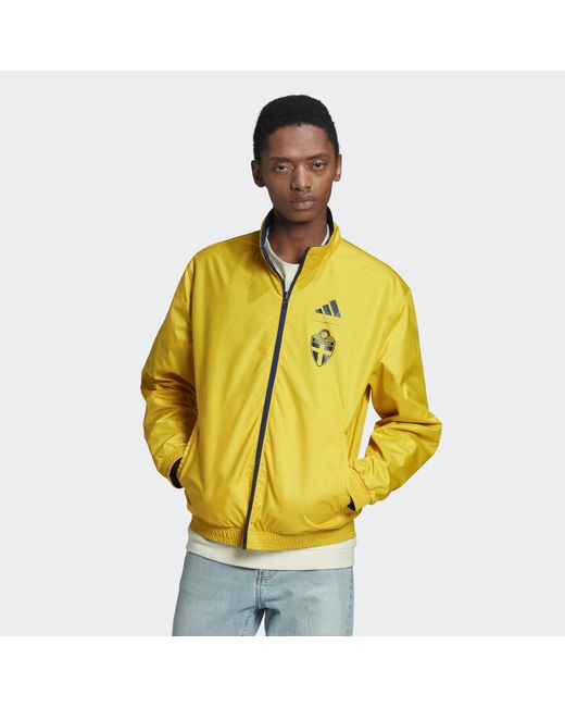 Adidas Originals Yellow Sweden Anthem Jacket for men