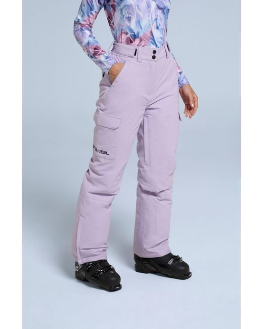 Mountain Warehouse White 'Glaze' Snow Pants Casual Straight Leg Adjustable Waist Winter Trouser