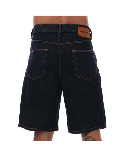 DIESEL D-strukt Denim Shorts in Blue for Men | Lyst UK
