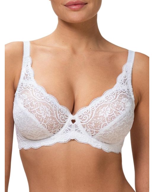 Triumph White Amourette W High Apex Bra