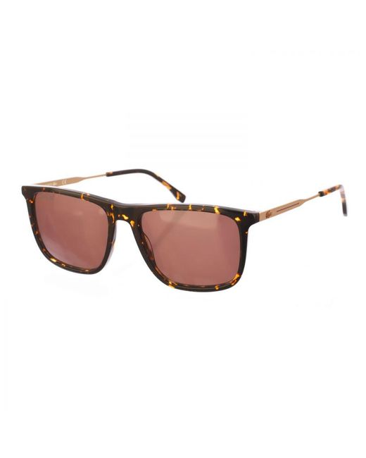 Lacoste Brown Square-Shaped Acetate And Metal Sunglasses L945S for men