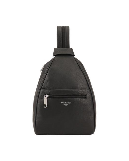 Dents Black Henley Leather Backpack