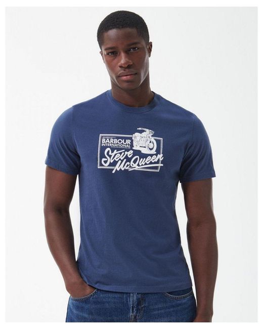 Barbour Blue Eddie T-Shirt for men