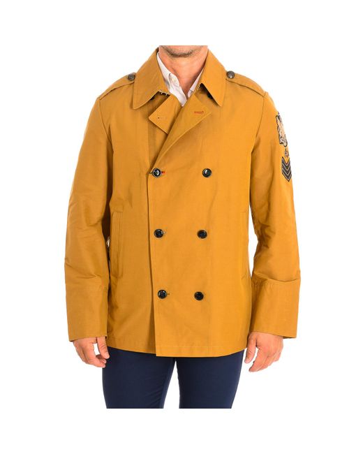 La Martina Orange Regular Fit Jacket With Lapel Collar Tmoe30-Tw397 for men