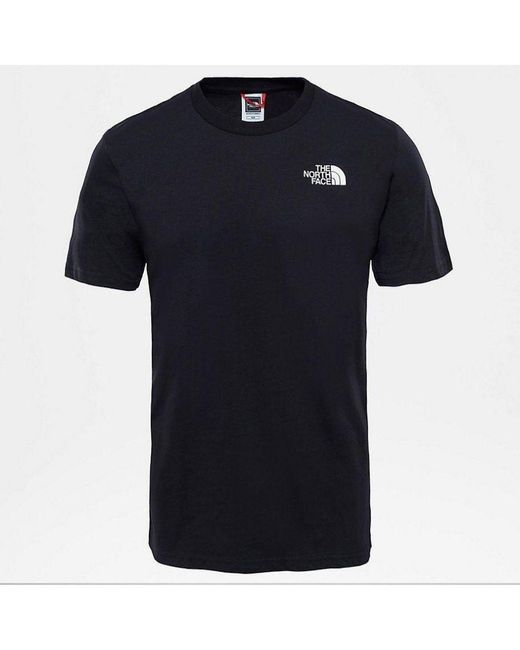 The North Face Blue He Ss Simple Dome T Shirt for men
