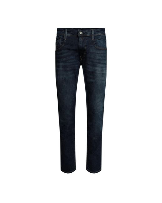 Replay Blue Anbass Slim Jeans for men