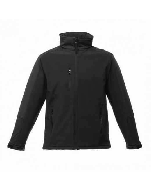 Regatta Black Hydroforce 3-Layer Membrane Waterproof Breathable Softshell Jackets for men