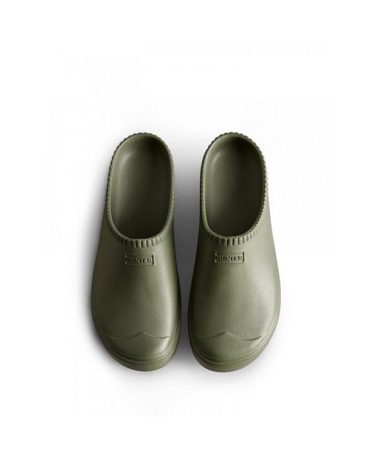 Hunter White In/Out Bloom Algae Foam Clogs