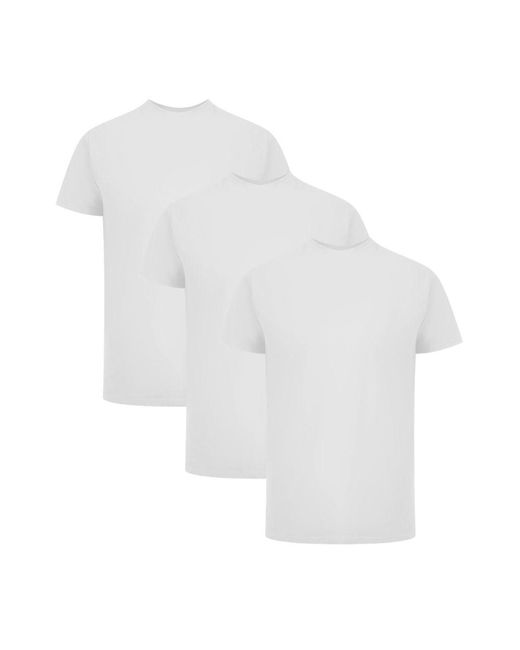 Palm Angels White Tri-Pack Tonal Classic Logo T-Shirts Cotton for men