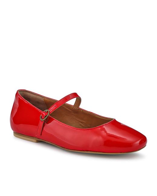 Jones Bootmaker Red Sonnet Mary Janes