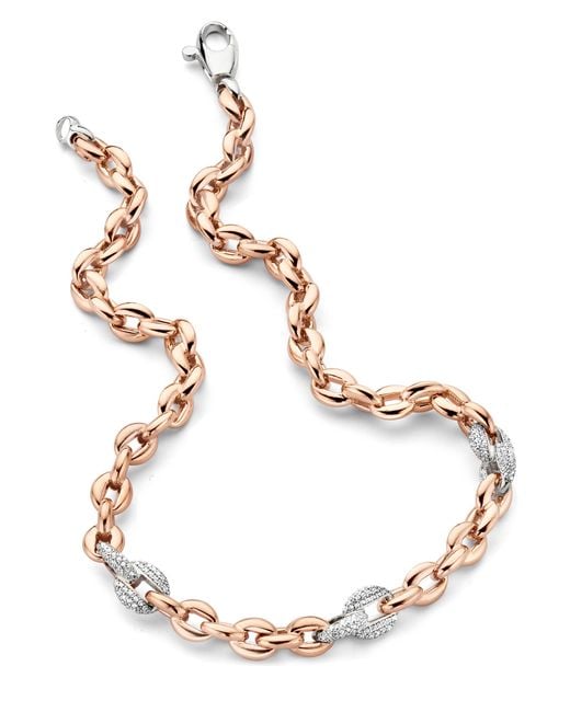 Orphelia Metallic 925 Sterling Necklace