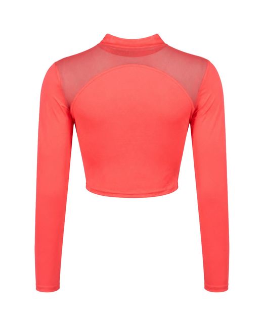 Under Armour Red Heatgear Q3 Crop Top