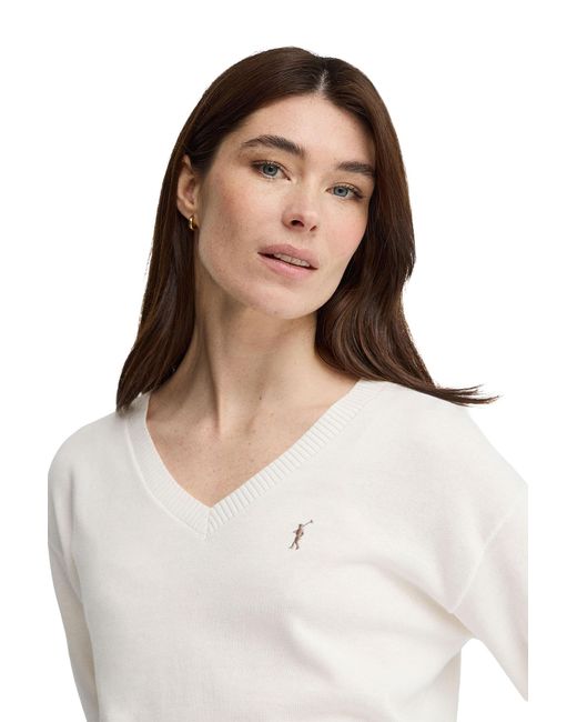 POLO CLUB White V-Neck Sweater Pullover18