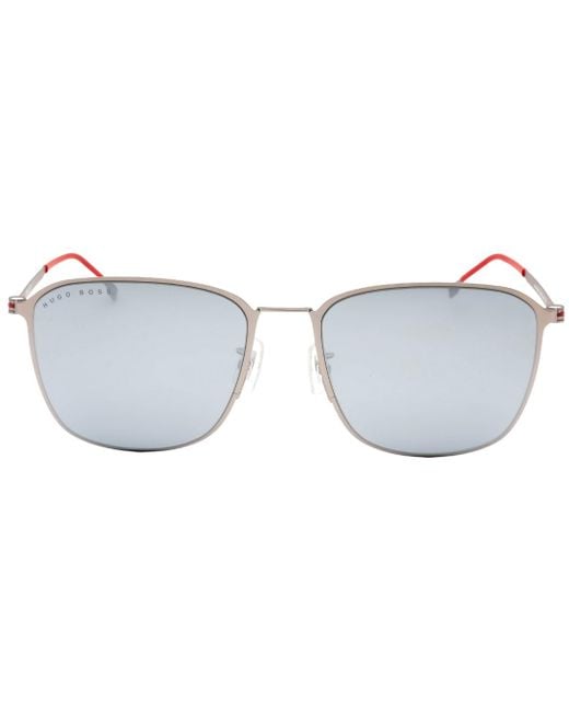 Boss Gray Extra Ml Lens Matte Ruthenium Sunglasses for men