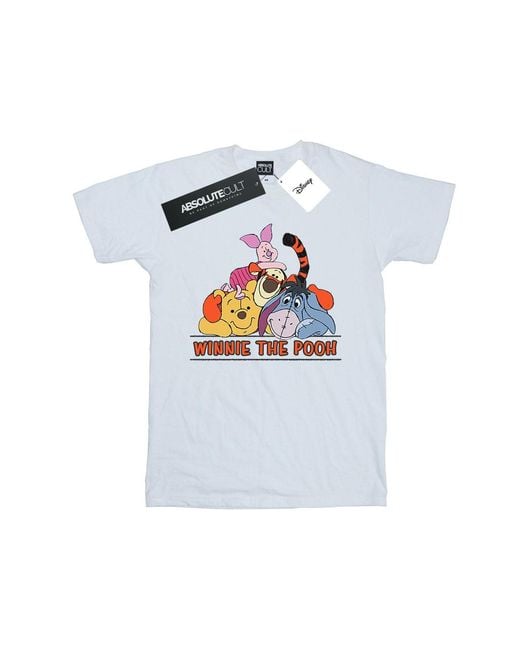 Disney Blue Winnie The Pooh Group T-Shirt for men