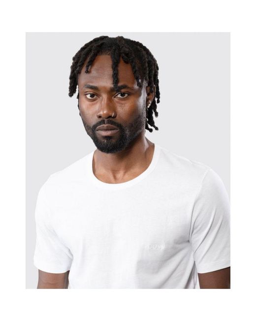 Boss White Bodywear 3 Pack Crew Neck T-Shirts for men