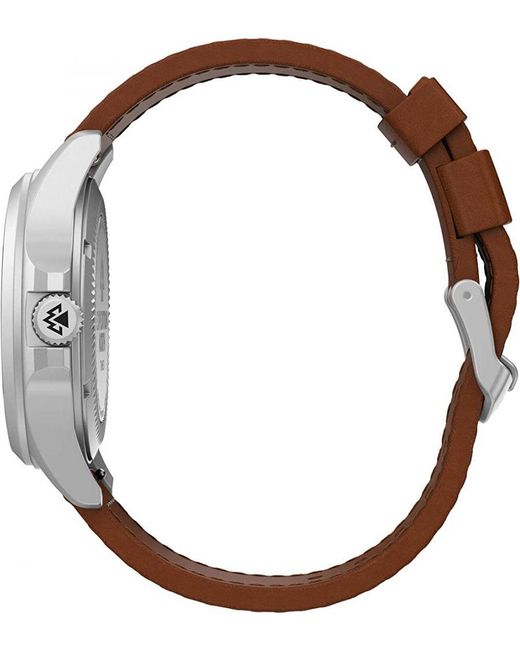 Timex Brown Field Post Solar Watch Tw2V03600 Leather for men