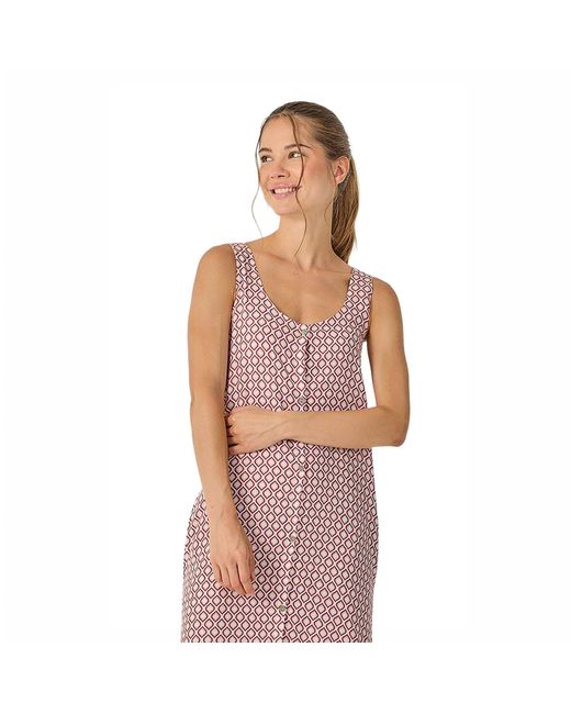 J&j Brothers Pink Summer Long Sleeveless Nightgown Jjb38