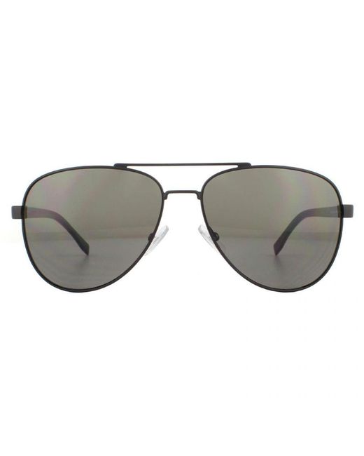 Boss Gray Sunglasses 0761/S 10G Nr Matte Metal for men