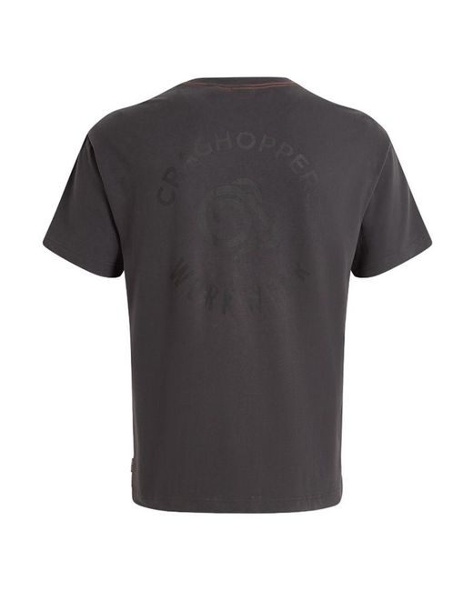 Craghoppers Black Wakefield Pocket T-Shirt (Carbon) for men