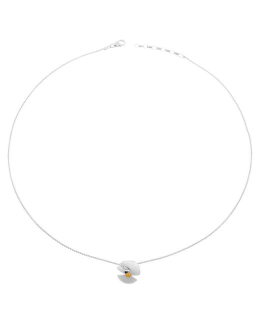 Orphelia Metallic 925 Sterling Set: Necklace + Earrings